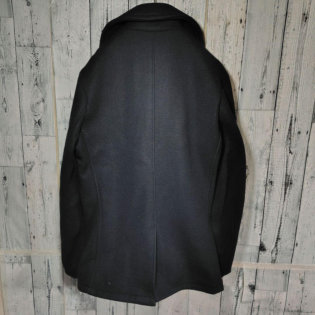 未使用級 Schott 753US Pコート 40 濃紺 スリム ピーコート