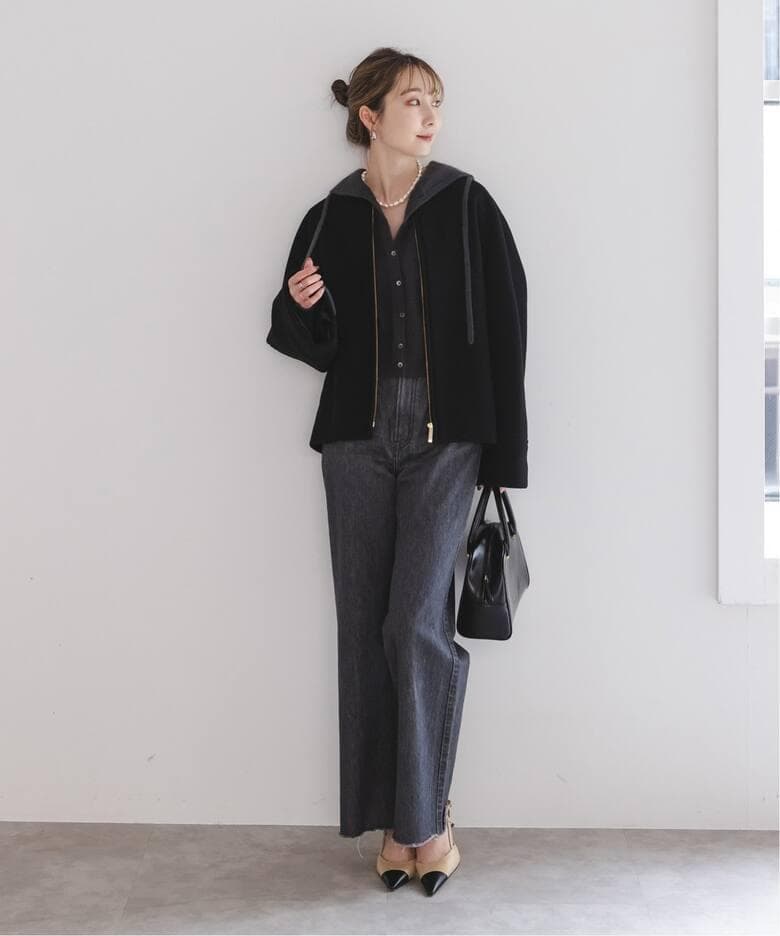 美品　NOBLE MTRショートケープブルゾン 今週終了