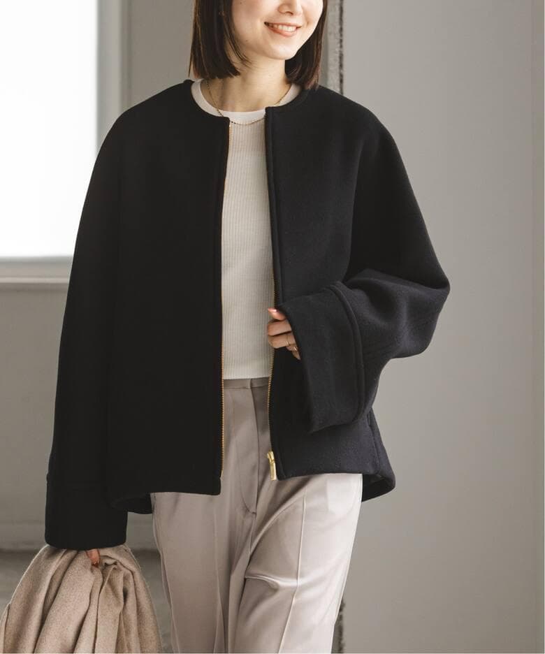 美品　NOBLE MTRショートケープブルゾン 今週終了