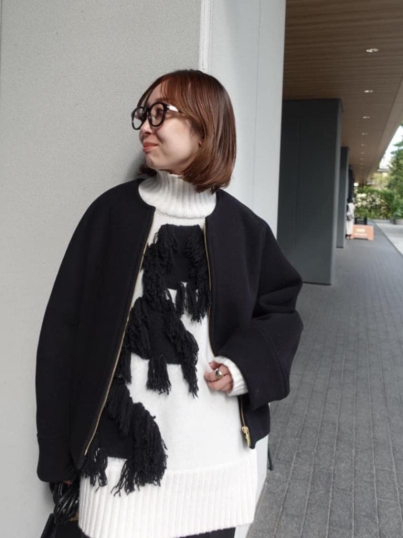 美品　NOBLE MTRショートケープブルゾン 今週終了