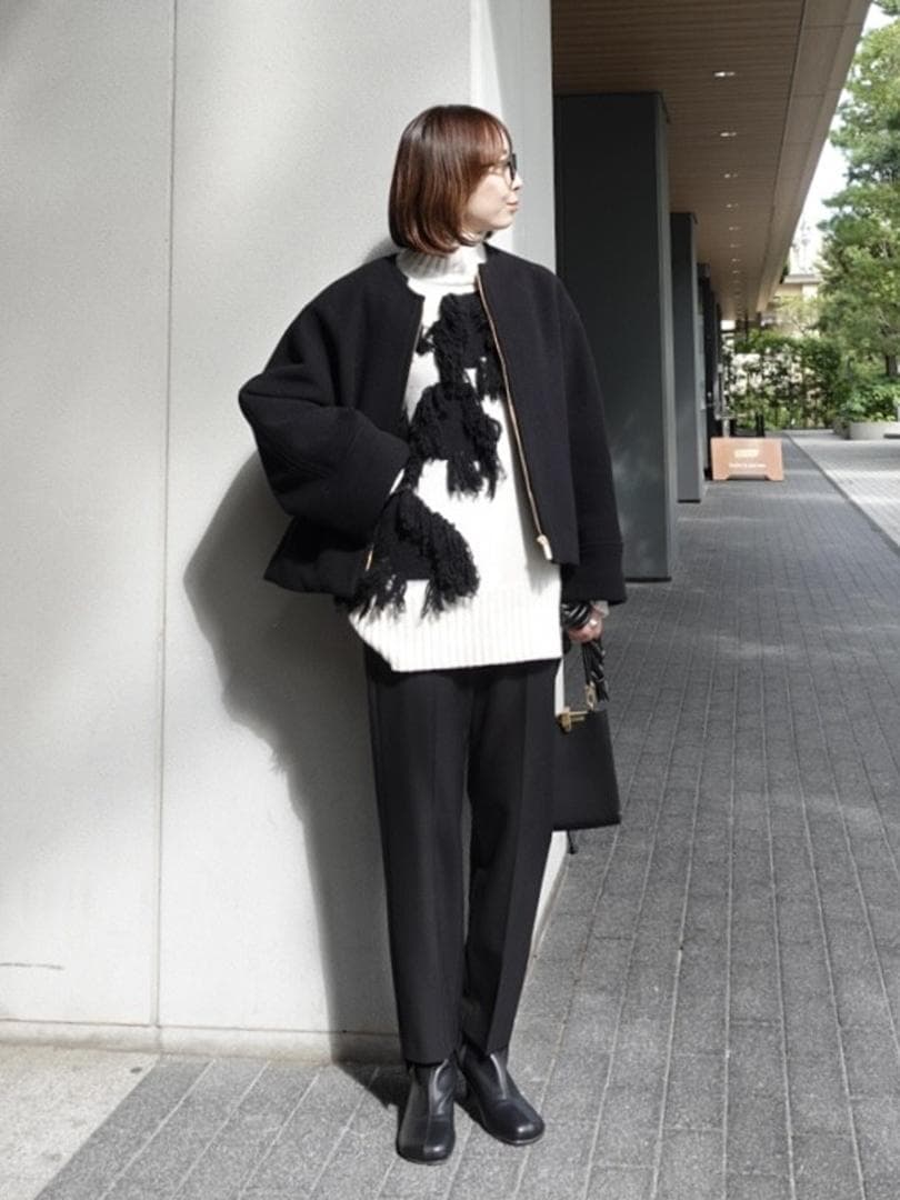 美品　NOBLE MTRショートケープブルゾン 今週終了