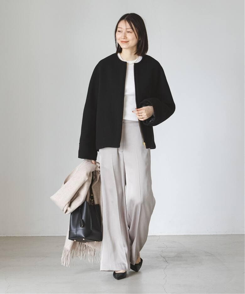 美品　NOBLE MTRショートケープブルゾン 今週終了