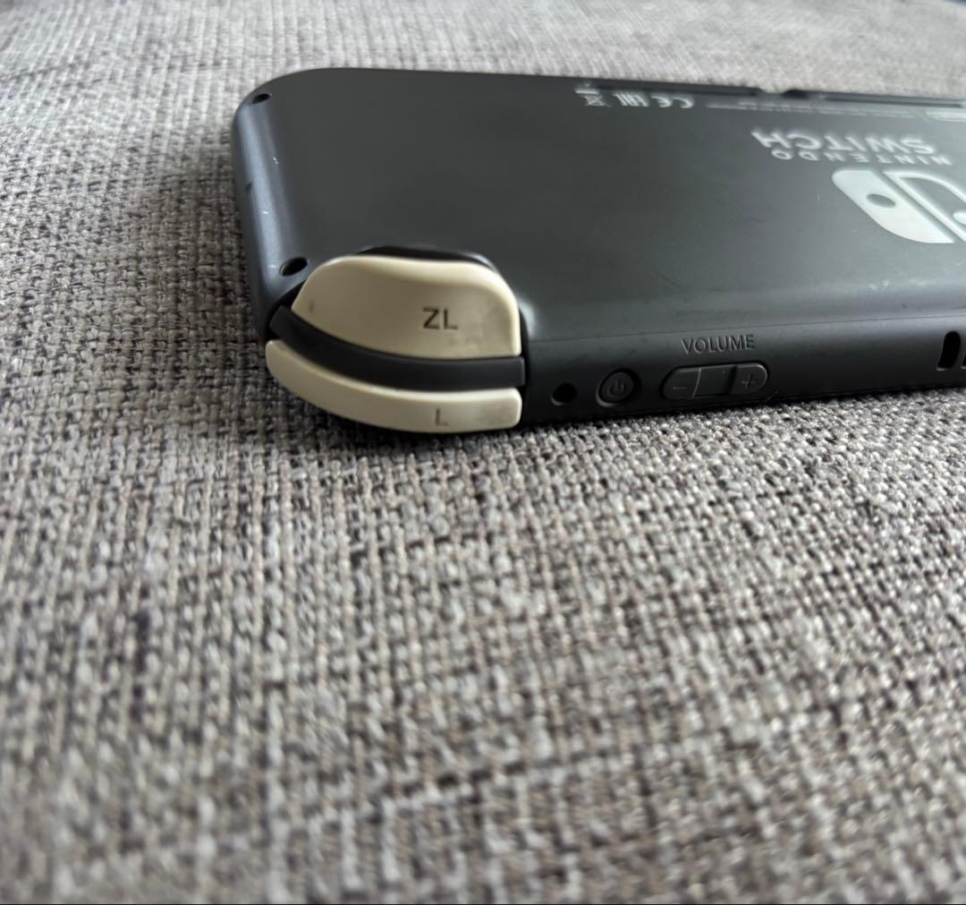 Nintendo Switch Lite 本体　グレー　スティック破損　ケース付