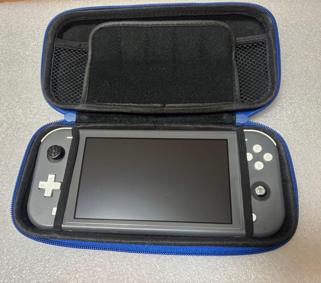 Nintendo Switch Lite 本体　グレー　スティック破損　ケース付