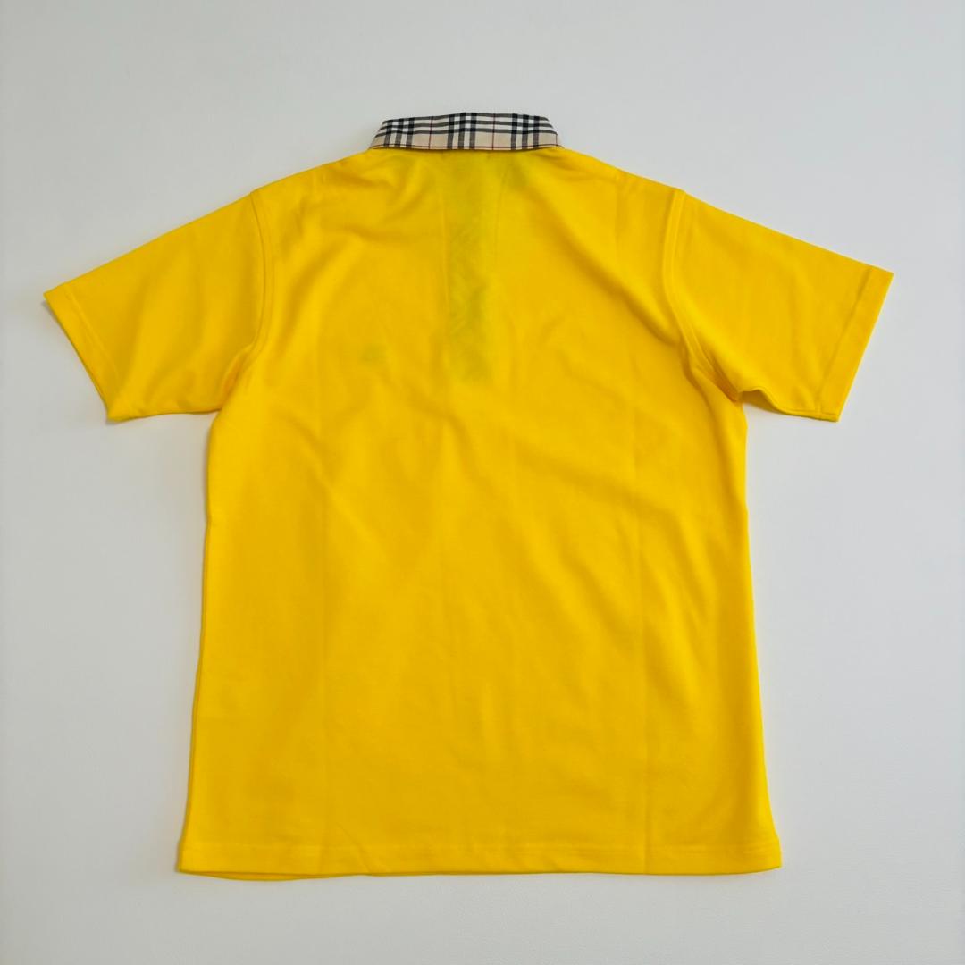 【新品】BURBERRY LONDON ポロシャツ ノバチェック 鹿子 M 黄色
