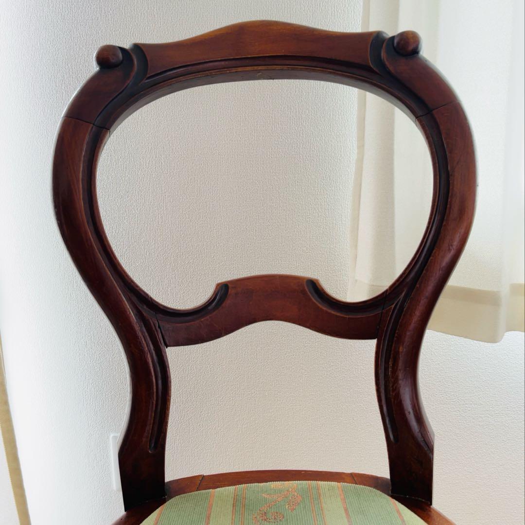 ①バルーンバックチェア イギリス ヴィンテージ アンティーク 1脚 送料込み