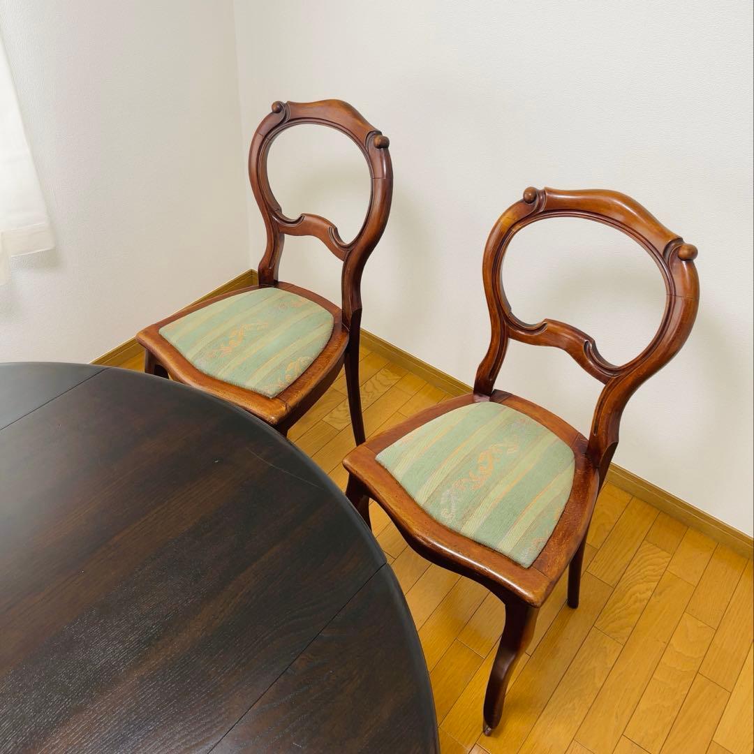 ①バルーンバックチェア イギリス ヴィンテージ アンティーク 1脚 送料込み