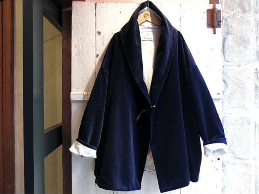 ピン有☆オネット Honnete ショールカラー カーデ ベルベット ジャケット