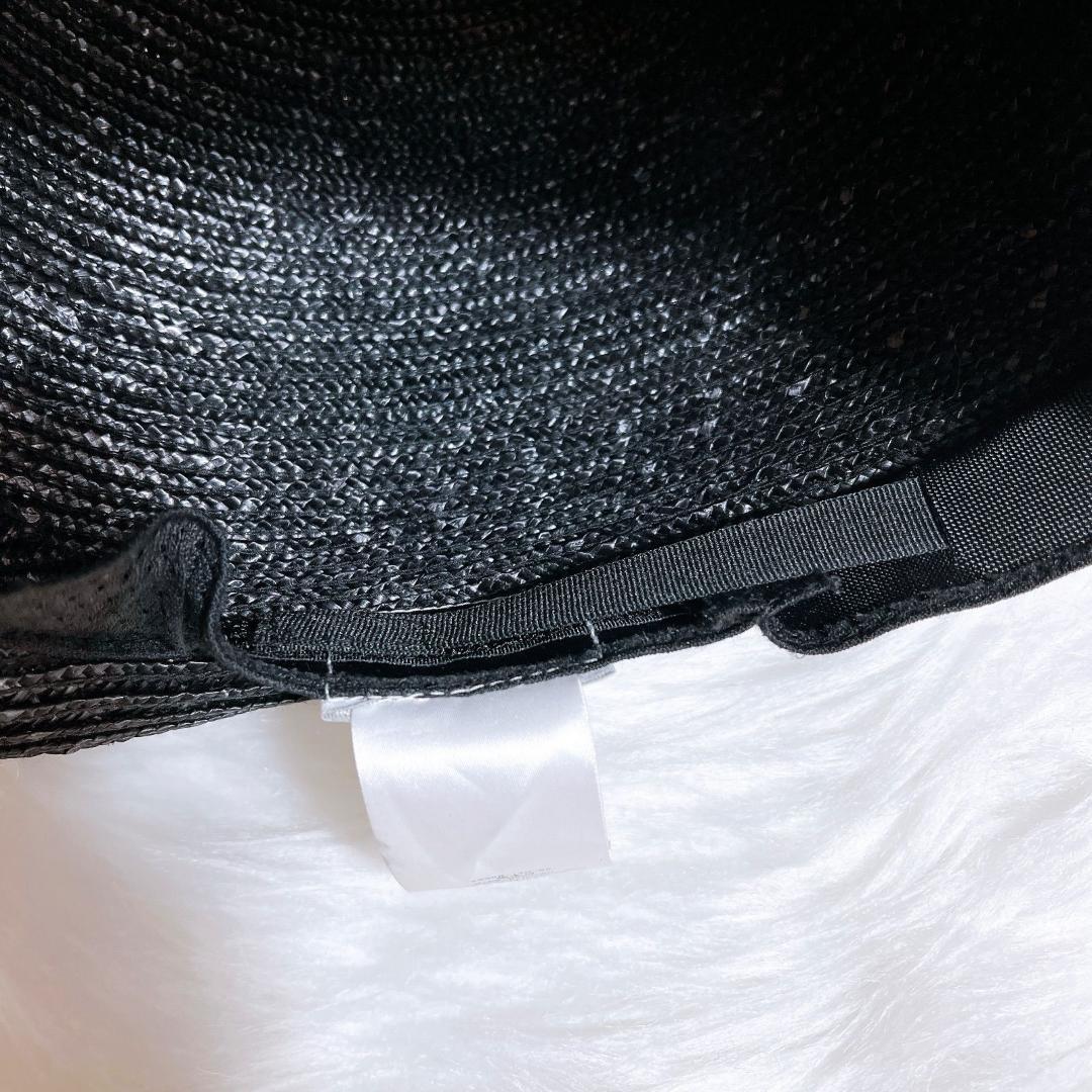 ヴィヴィアンウエストウッド　麦わら帽子　リボン　現行タグ　ラフィア　オーブロゴ