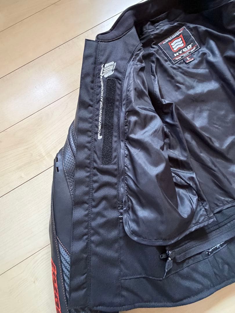 HYOD ブラックバイクジャケット Lサイズ