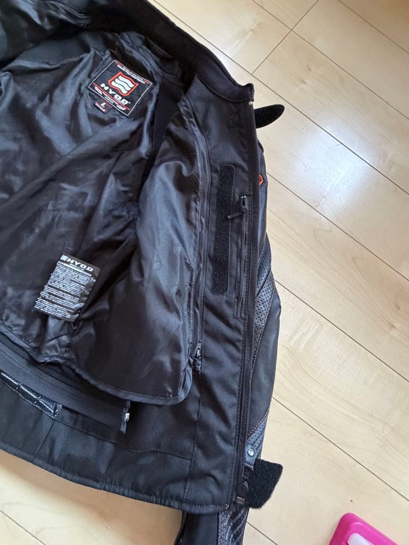 HYOD ブラックバイクジャケット Lサイズ