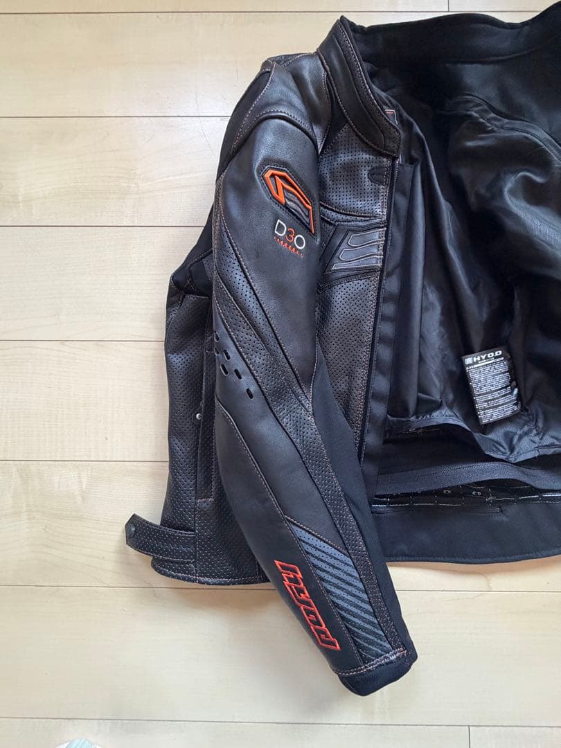 HYOD ブラックバイクジャケット Lサイズ