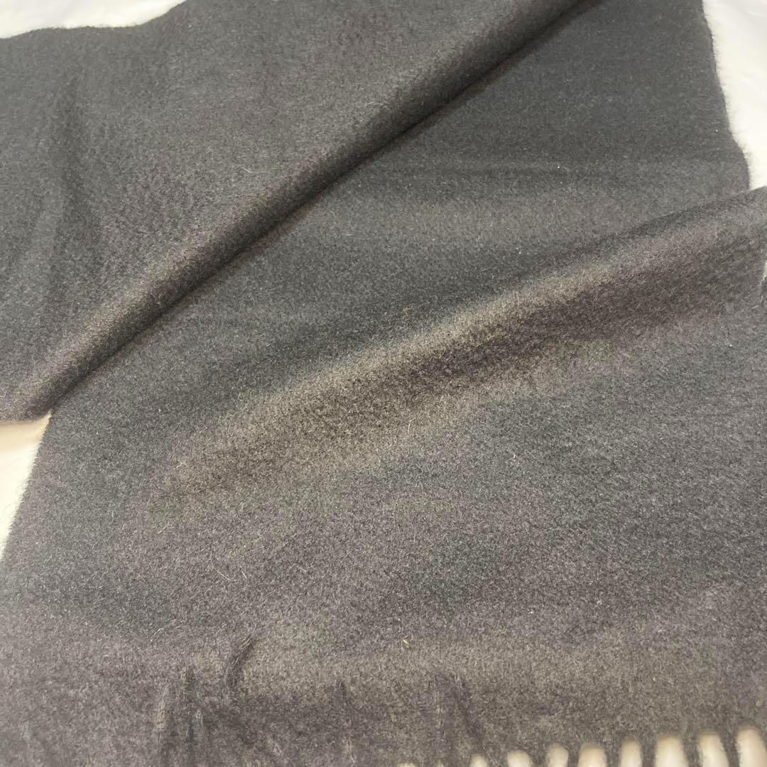 極美品 ジョンストンズ カシミヤ100％ マフラー ブラック 国内正規品