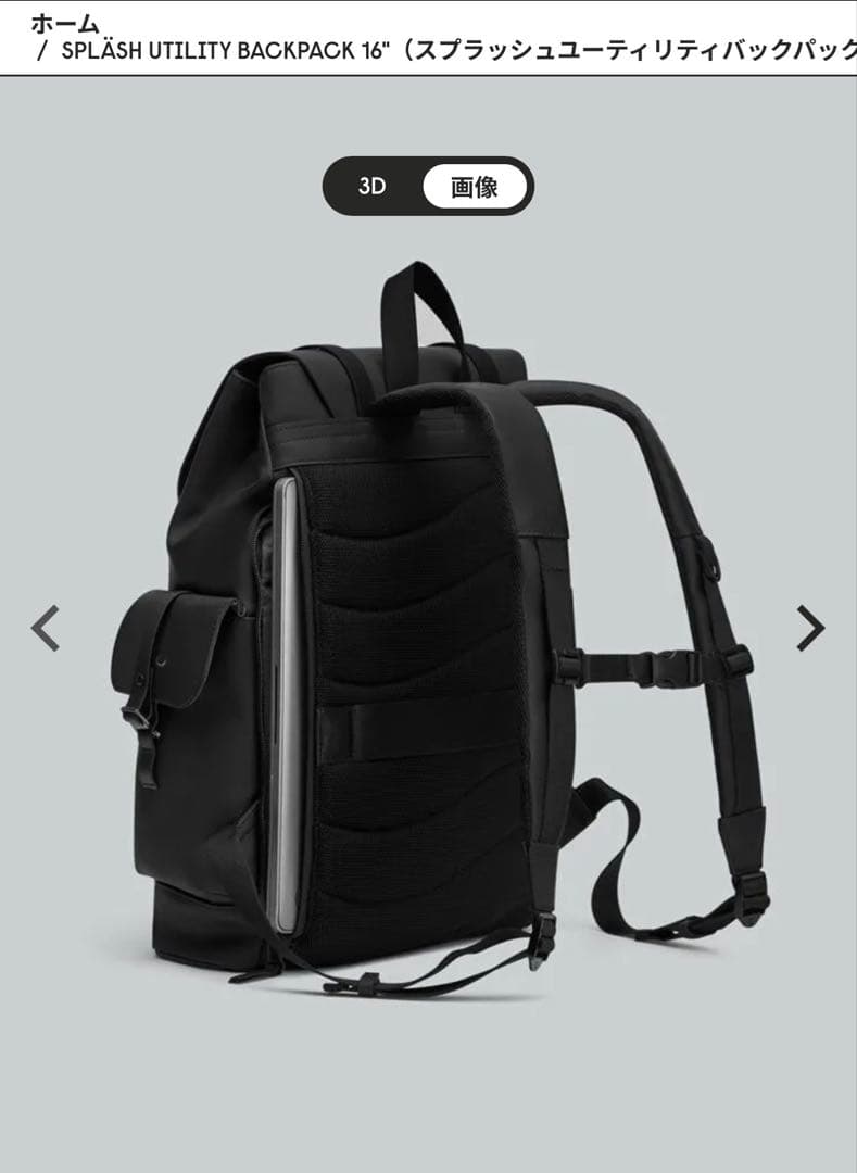 GASTON LUGA スプラッシュ ユーティリティ バックパック16 ブラック