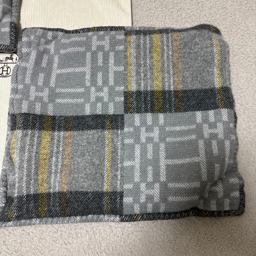 HERMES エルメス Hロゴ 枕 インテリア クッションカバー　2枚セット