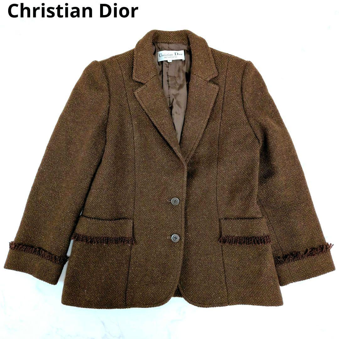 合馬公式アカウント1クリスチャンディオール テーラードジャケット ツイード