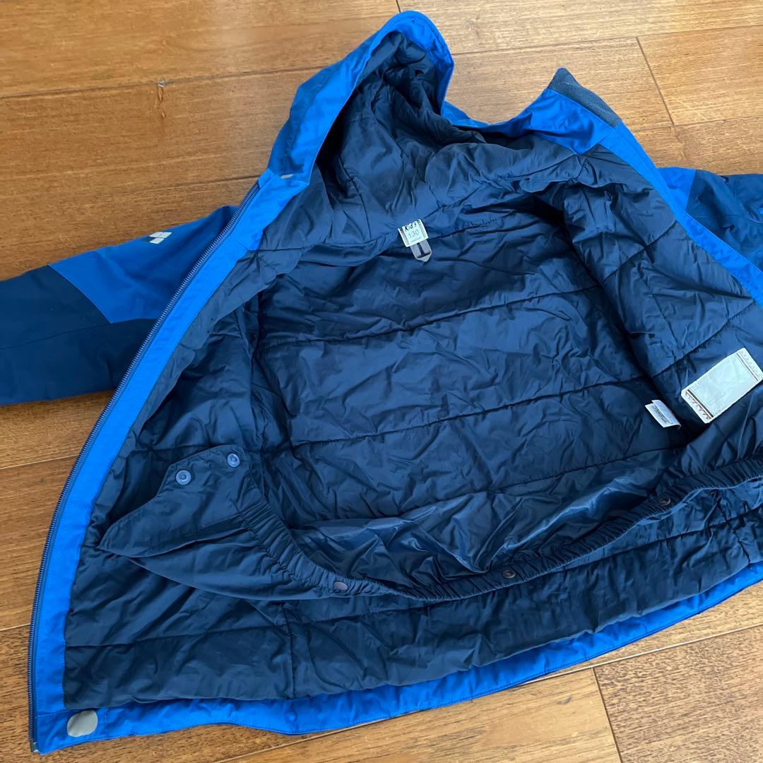 モンベル　スキーウェア　130 パウダーステップジャケット　パウダーライトビブ