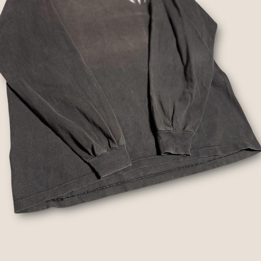 【スケート】90s〜00s タグ無 ZORLAC ロゴ ロンT M相当 黒