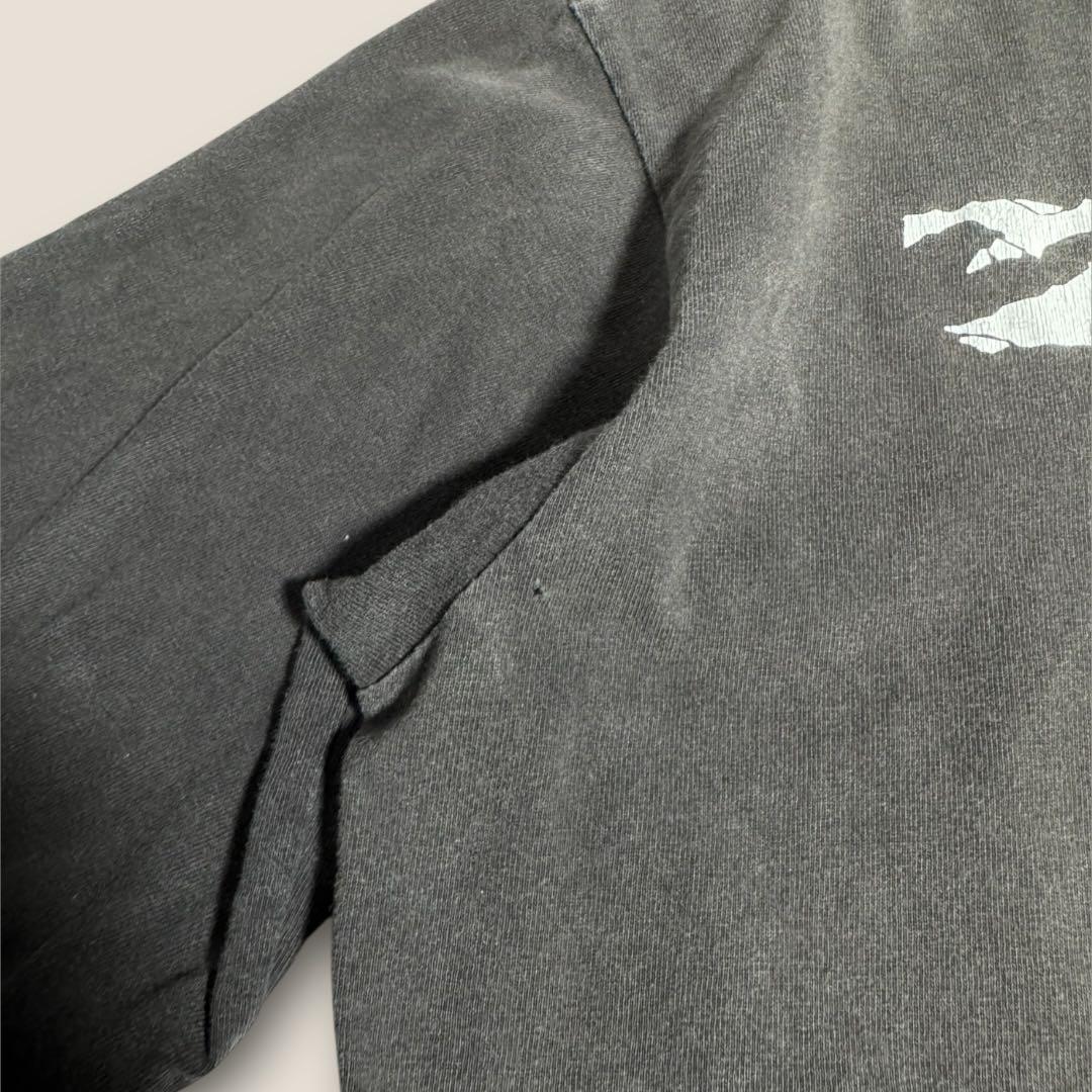 【スケート】90s〜00s タグ無 ZORLAC ロゴ ロンT M相当 黒