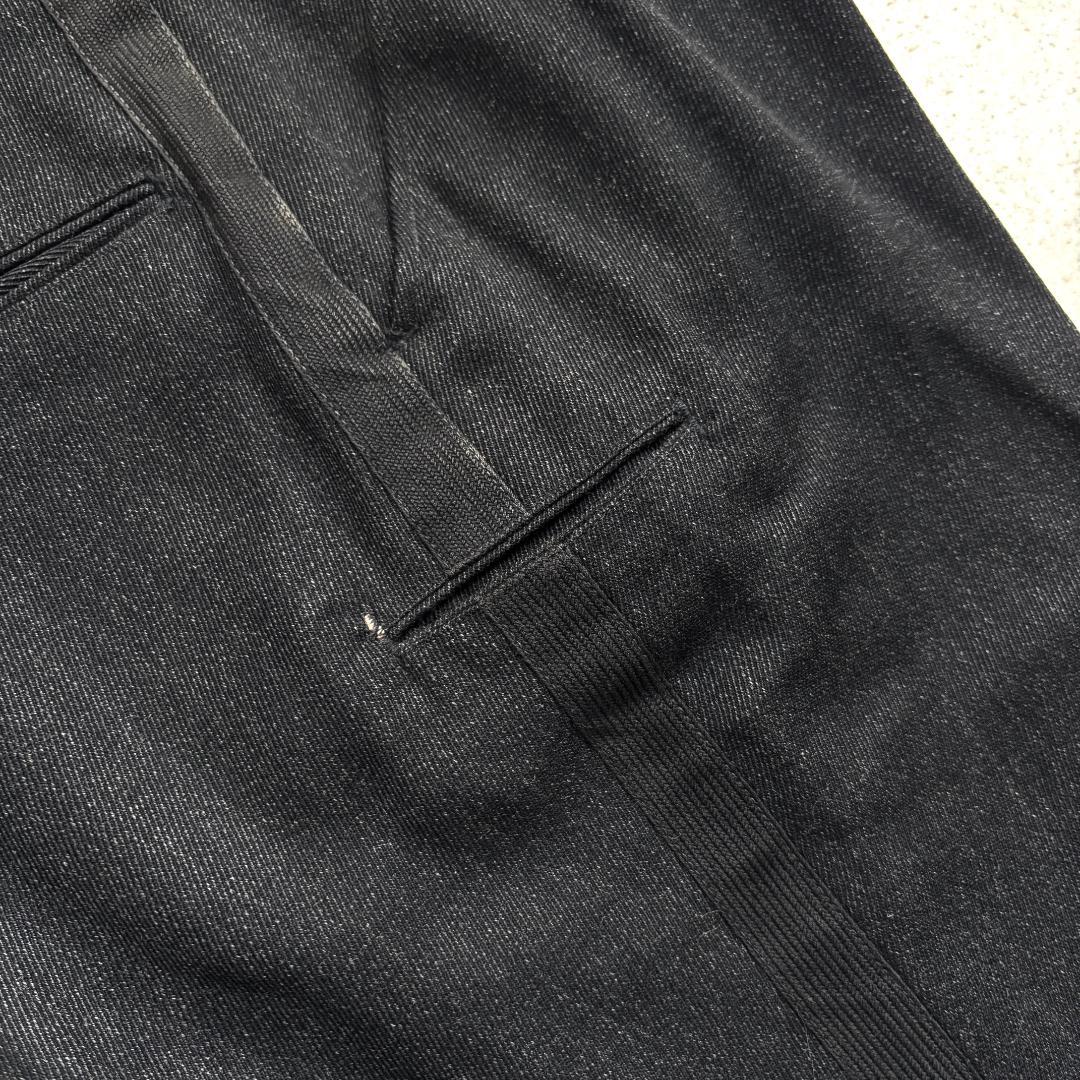 50sビンテージ ブラックウィップコード ウールワークパンツ フリスコパンツ