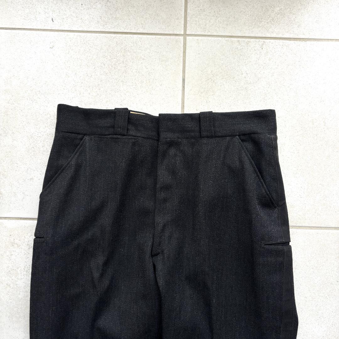 50sビンテージ ブラックウィップコード ウールワークパンツ フリスコパンツ