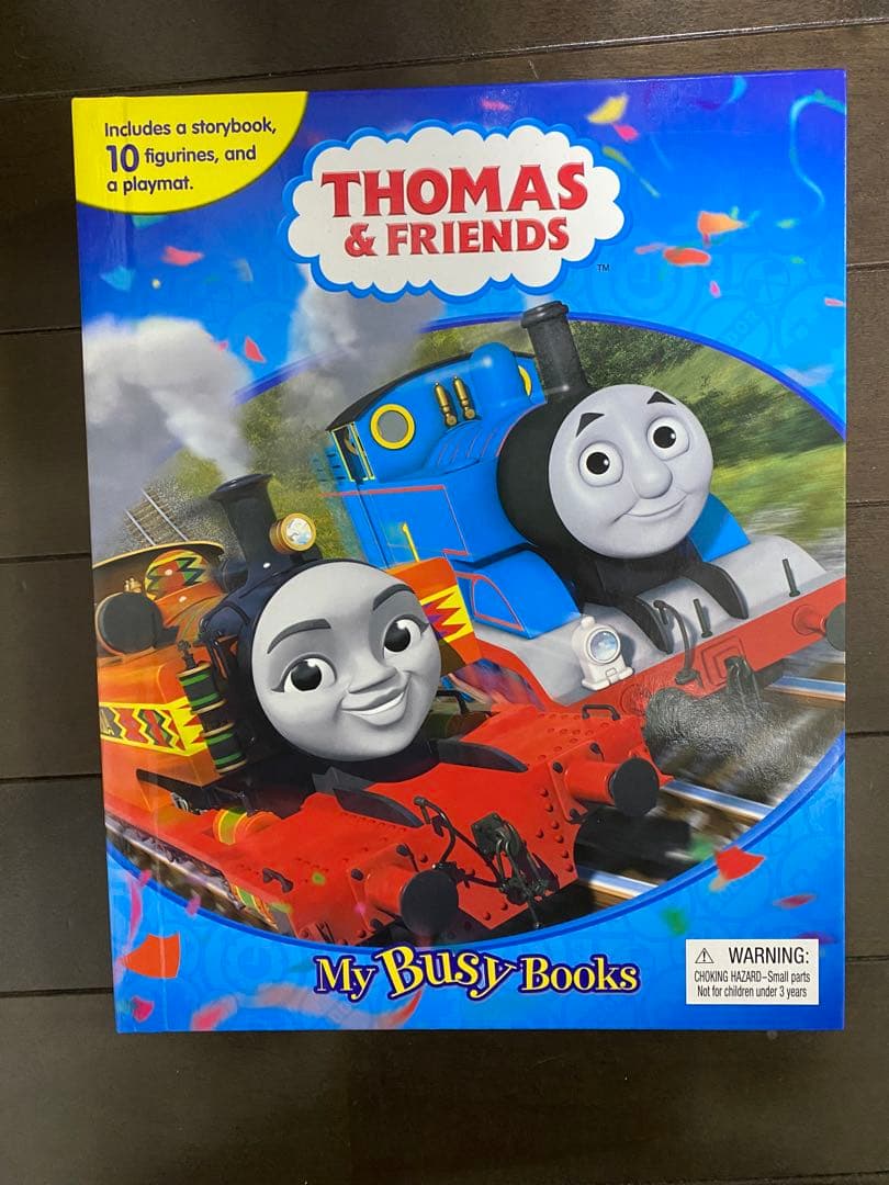 新品 海外版 トーマス 英語 Busy Books 3冊セット フィギュア10体