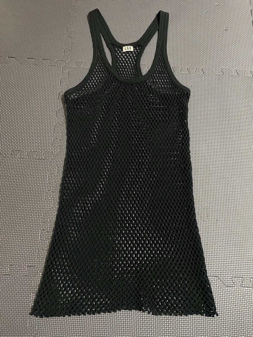 LGB ルグランブルー メッシュ タンクトップ