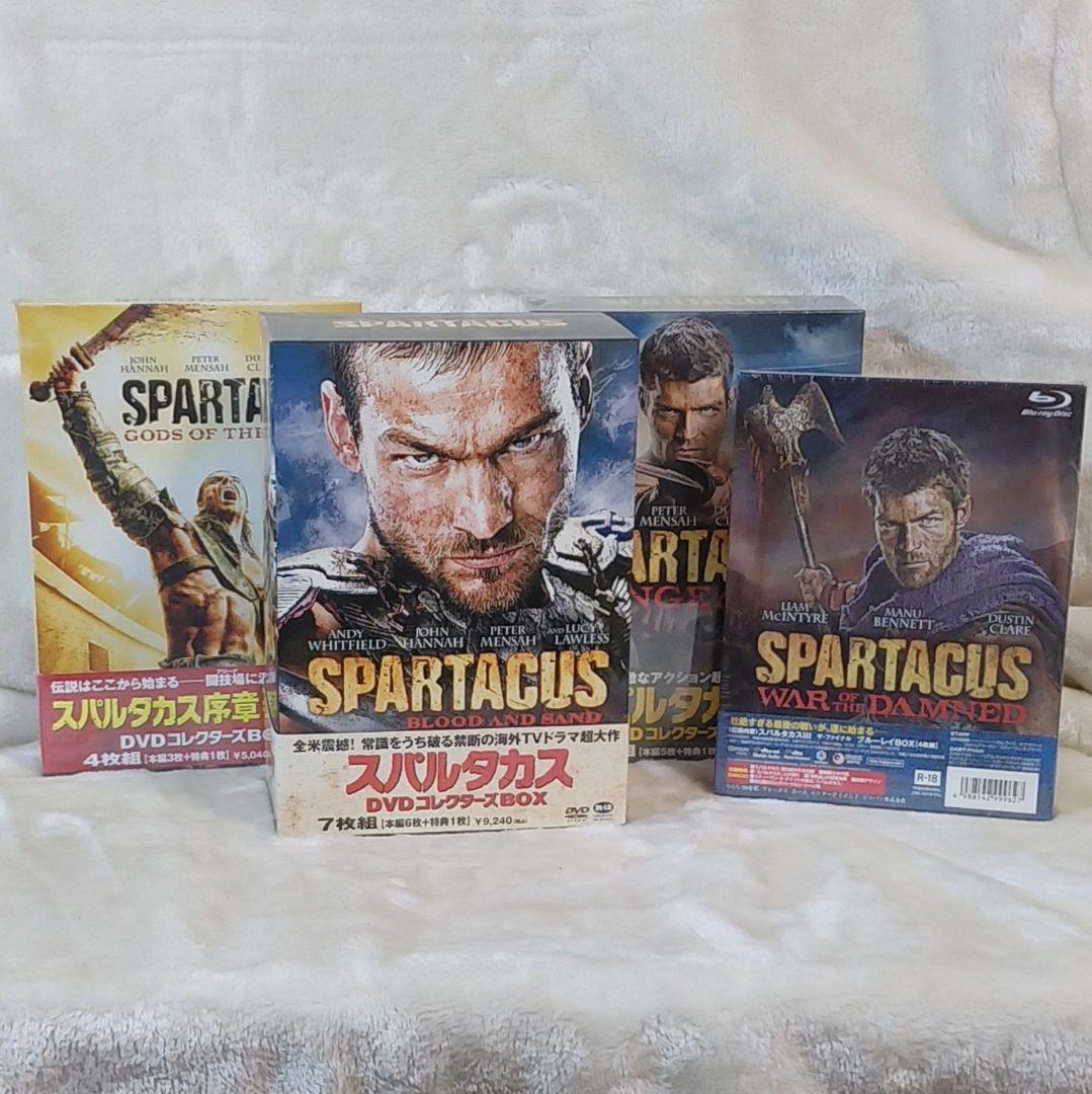 DVD スパルタカス序章+シーズン1～3（シーズン３はBlu-ray）セット