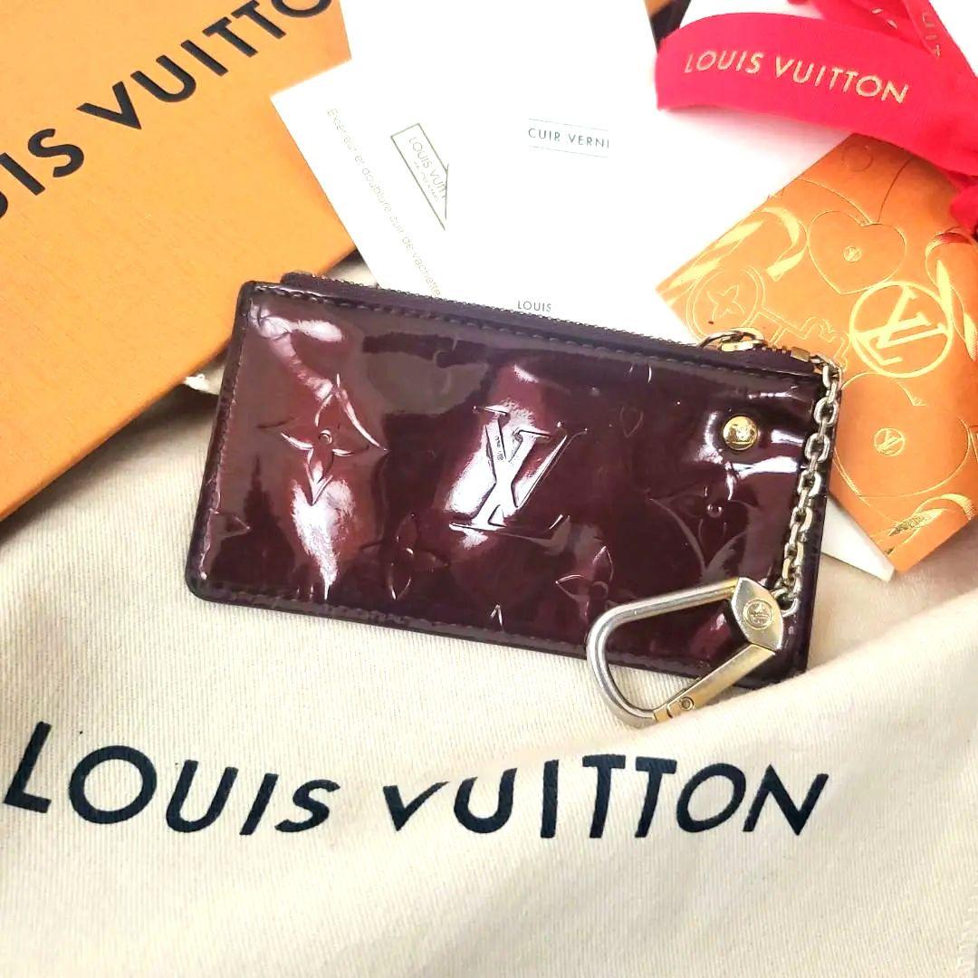 美品 幻のモデル ルイヴィトン 小銭入れ ケース ヴェルニ アマラント