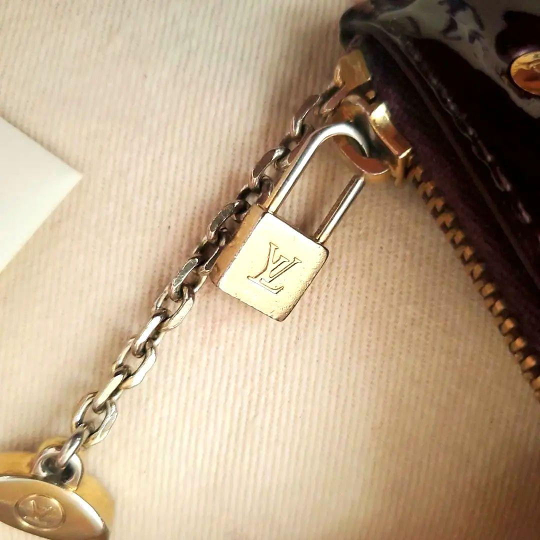 美品 幻のモデル ルイヴィトン 小銭入れ ケース ヴェルニ アマラント