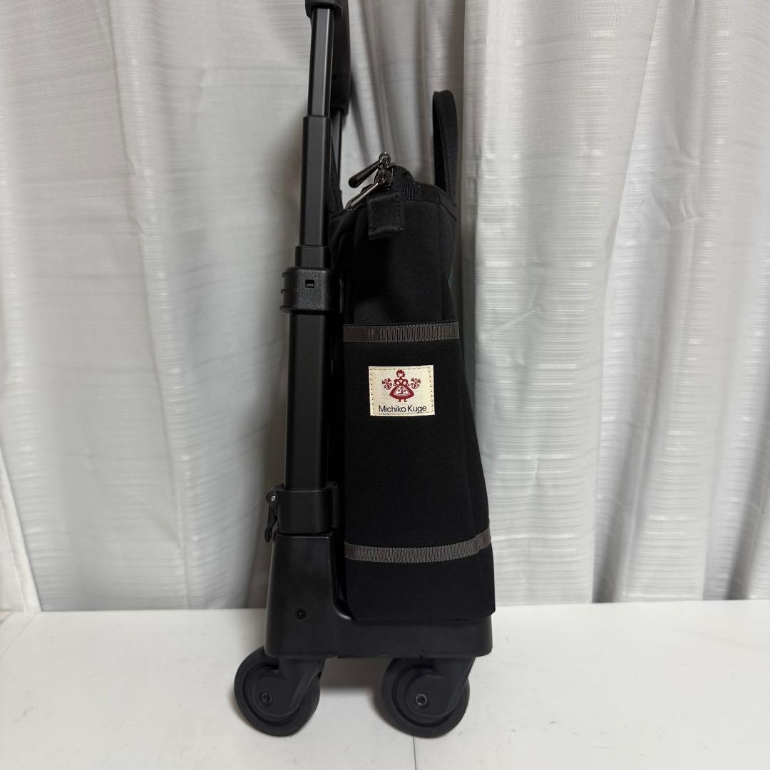 未使用級✨スワニー Michiko Kuge キャリーバッグ ブラック 刺繍
