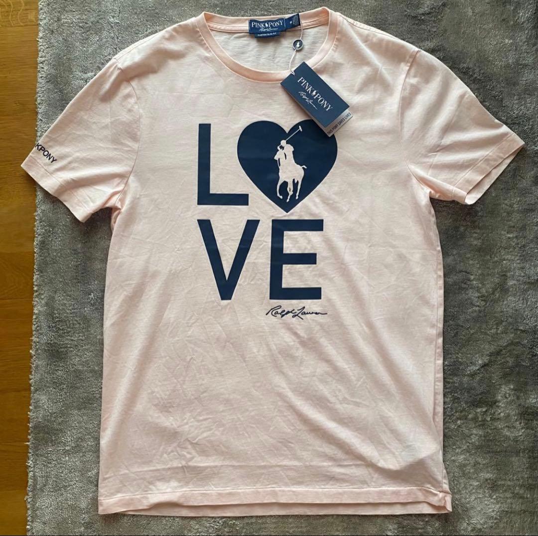 PINK PONY LOVE Tシャツ Mサイズ ピンク　ラルフローレン　ポロ