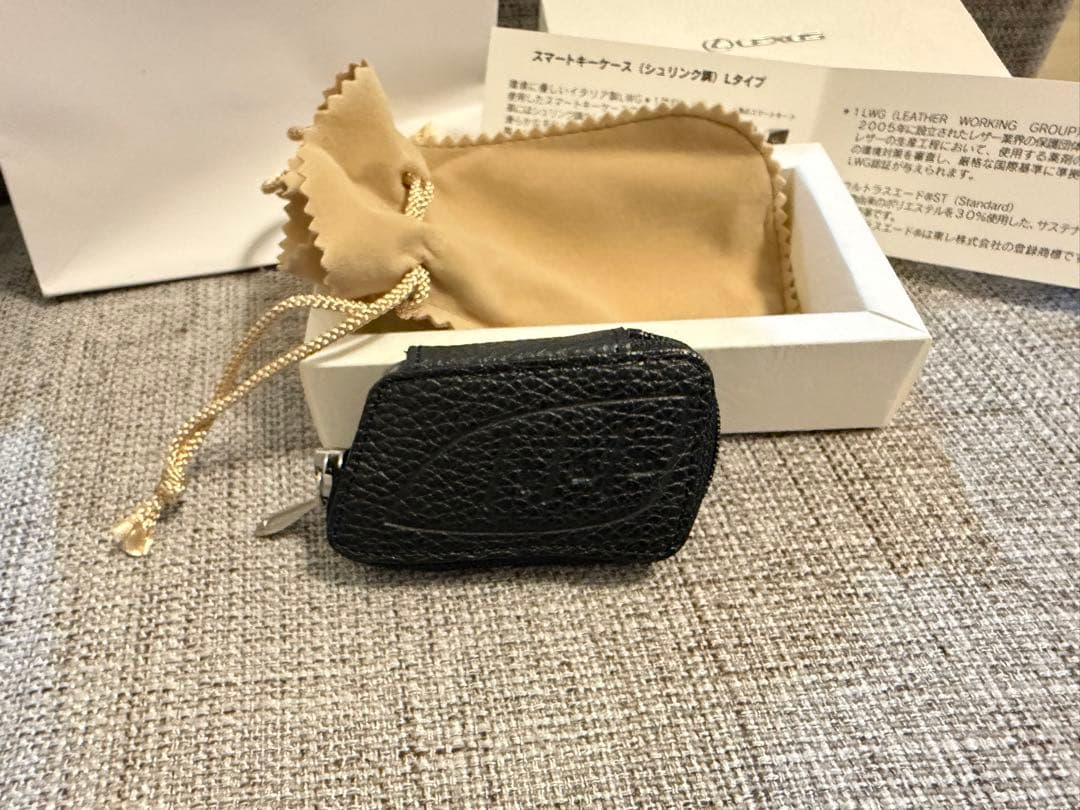 【新品・未使用】Lexus レザー スマートキーケースブラック　牛革