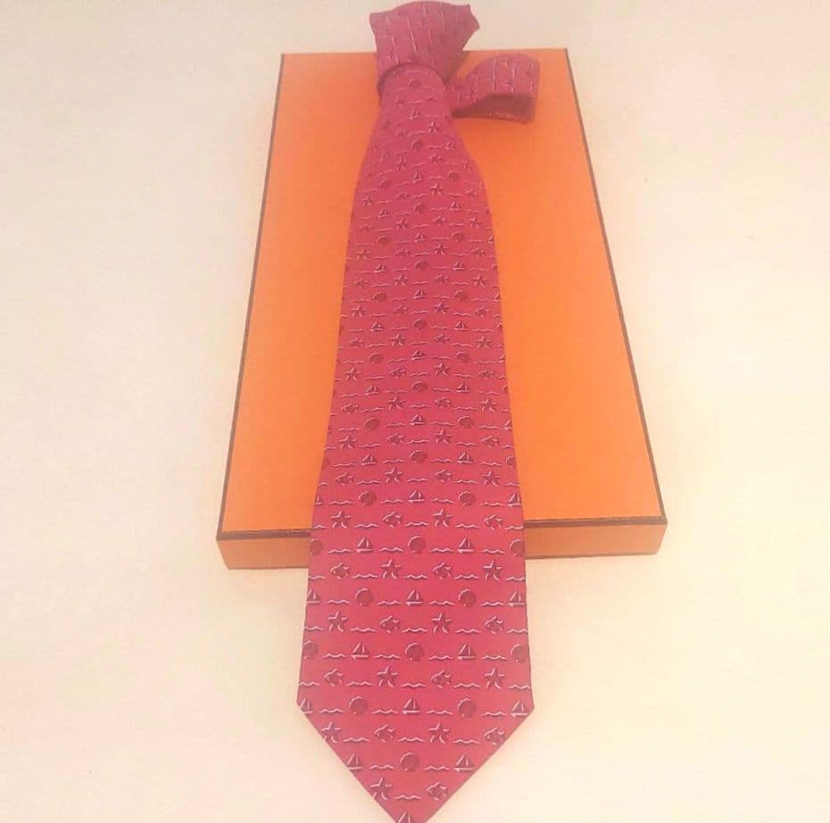 【美品】【未使用】HERMES　エルメス　ネクタイ