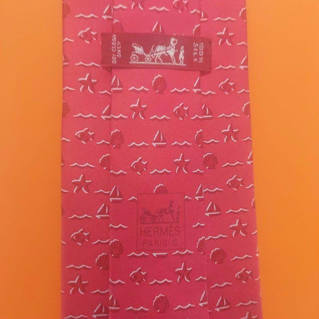 【美品】【未使用】HERMES　エルメス　ネクタイ