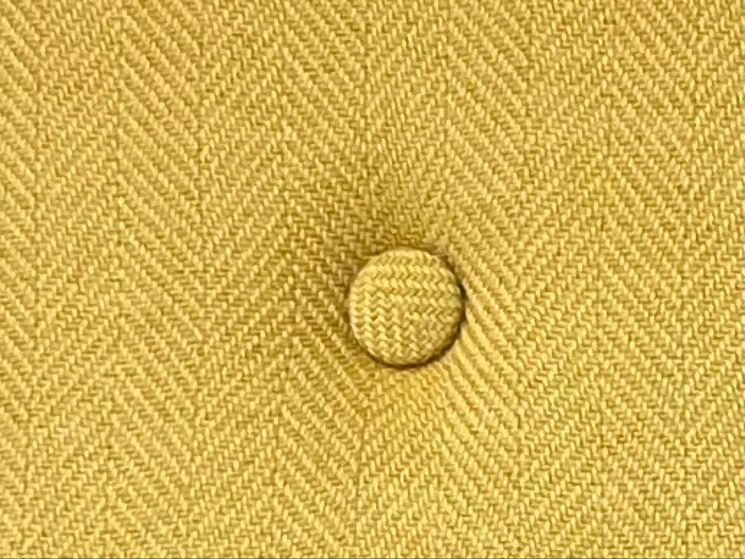 シンプルモダン　2Sソファ　ミッドセンチュリー　北欧スタイル　イエロー