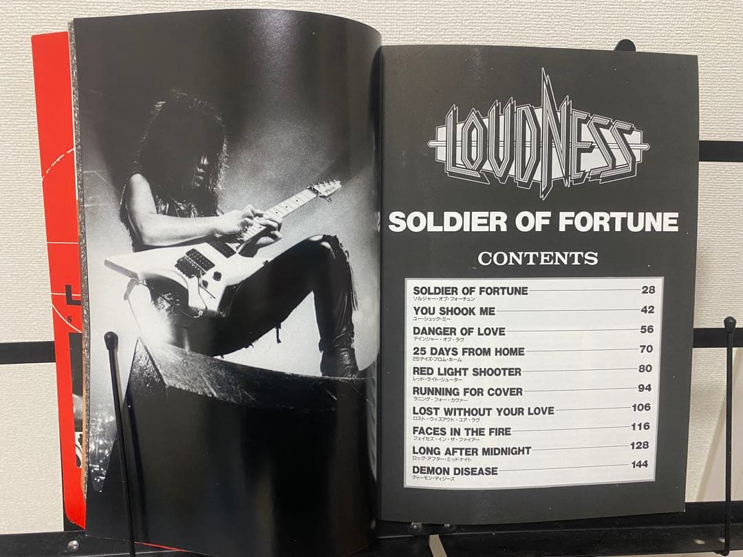 希少　LOUDNESS ソルジャーオブフォーチューン　バンドスコア