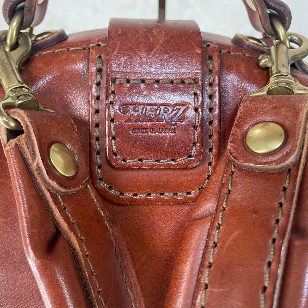 【美品】 HERZ ヘルツ わんぱくリュック レザー 本革