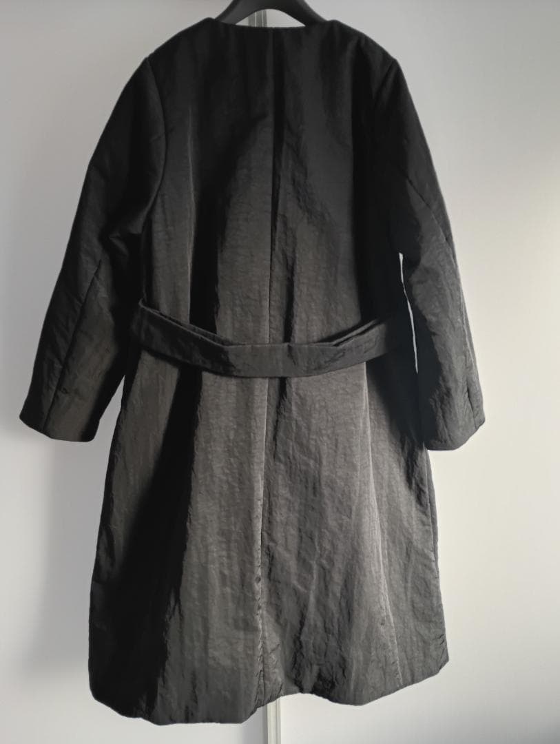 crewre ノーカラーパファーコート ブラック サイズ1