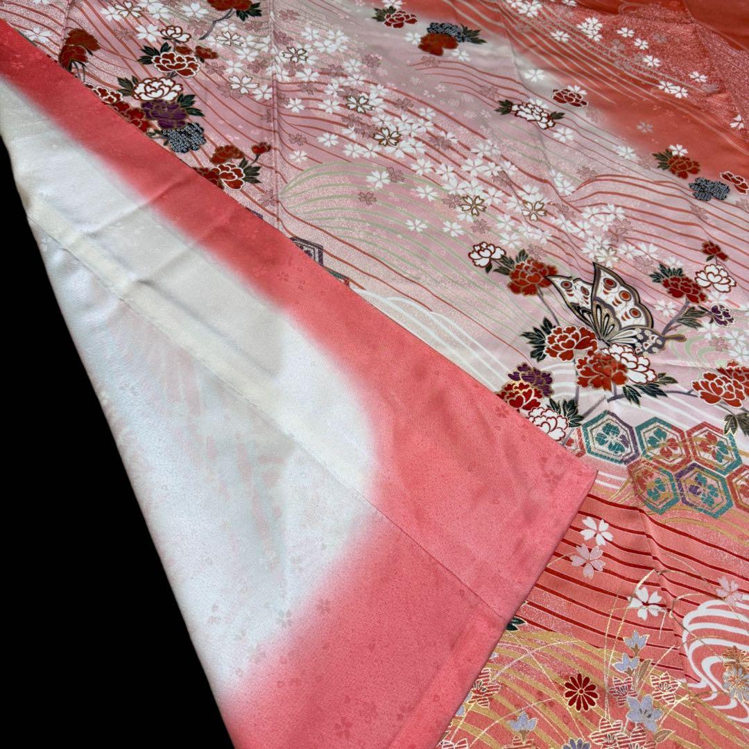 豪華　振袖5点セット　トールサイズ　古典柄　裄丈69cm　163〜173　成人式