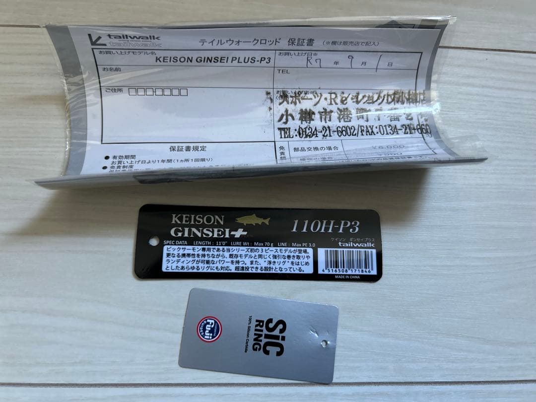 美品　テールウォーク　ギンセイ＋110H-P3 アキアジ