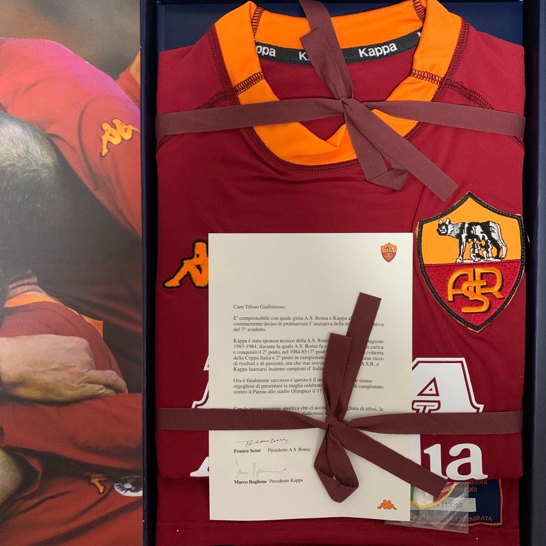 【シリアルナンバー入】ASローマ00-01さシーズン優勝記念ユニフォーム