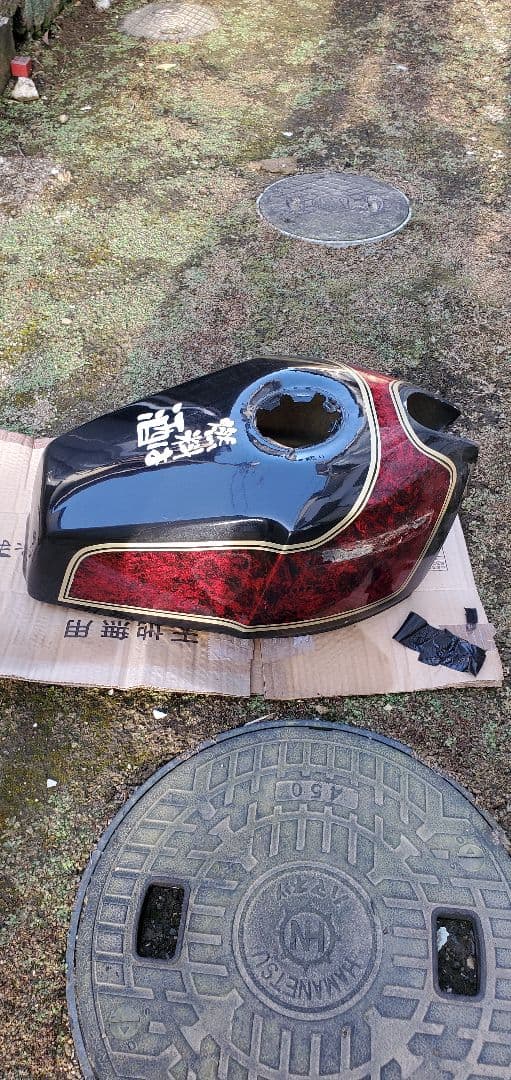 ゼファー400 用 角刈りテール MKII タンク カバー