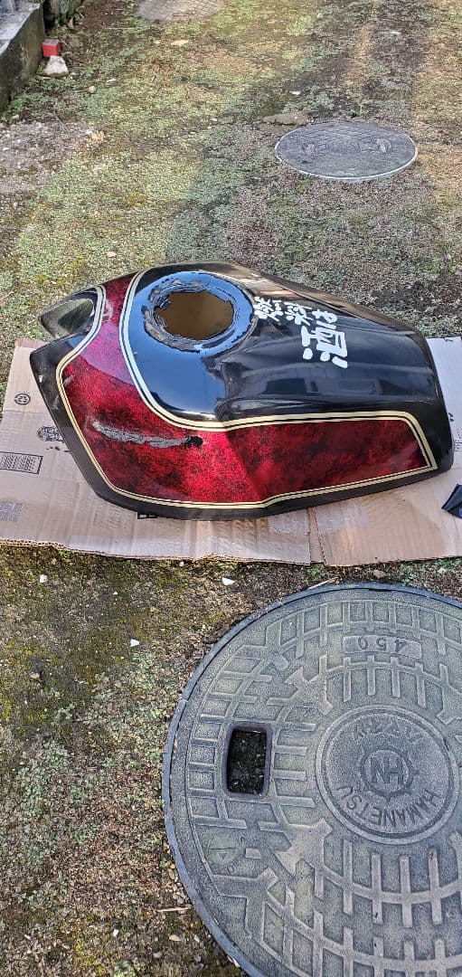 ゼファー400 用 角刈りテール MKII タンク カバー