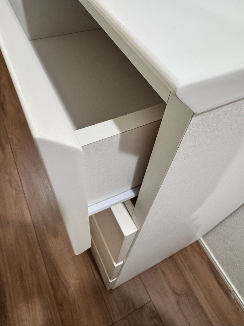 ニトリ　ローチェスト(クエス 80-4LC WH)ホワイト　4段