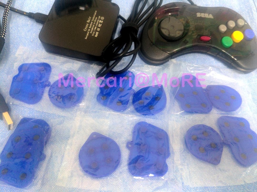 第三科学研究所 USBサターンパッド　替え用ゴム　PS4用アダプタ　セット