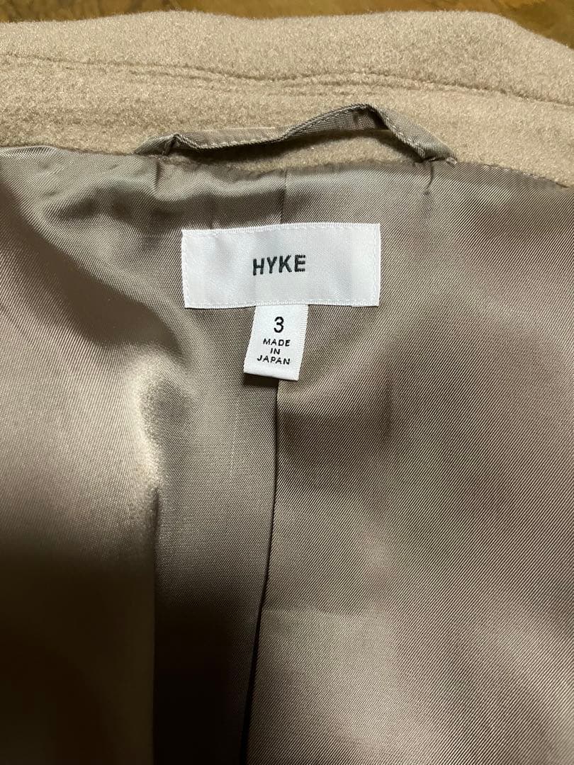 HYKE メルトンウール　ピーコート サイズ3