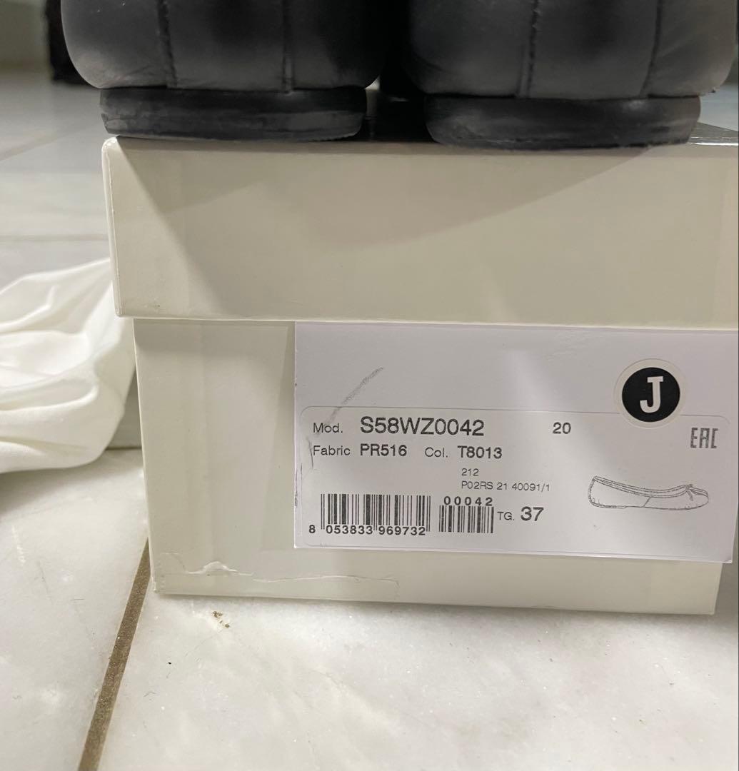 mimiです。マルジェラ　タビバレエシューズ37ブラックTABIバレエ