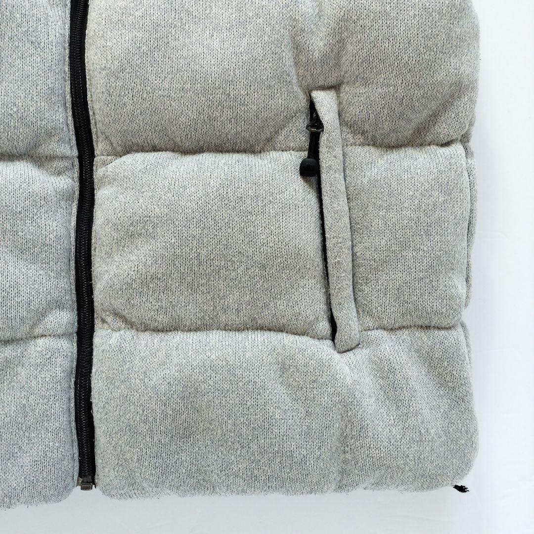 ノースフェイス ニット切替 ダウンベスト 70フィル グレー【XL】