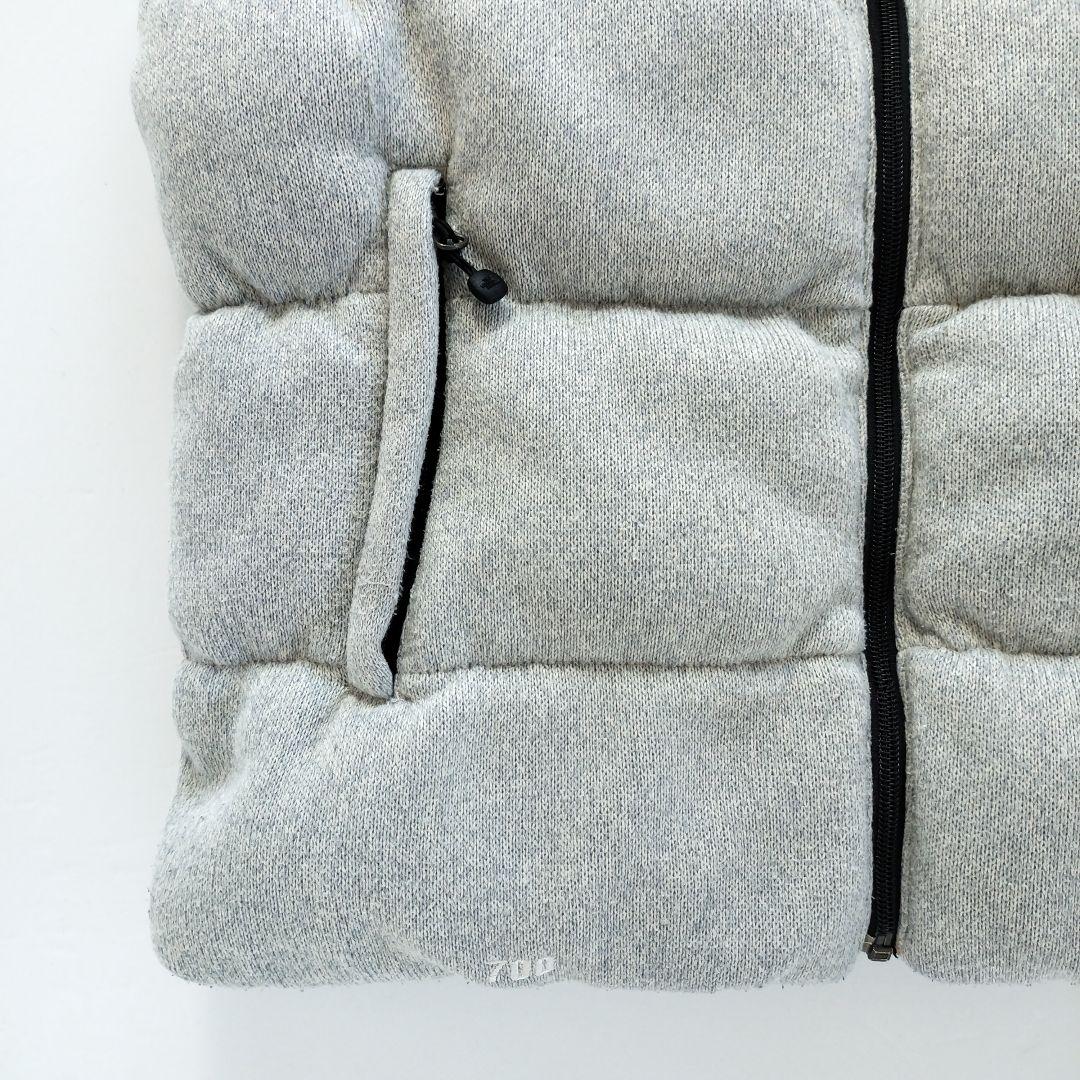 ノースフェイス ニット切替 ダウンベスト 70フィル グレー【XL】